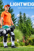 Litheli 20V 13" Cordless Lawn Mower, Electric Lawn Mowers for Garden, Yard and Farm, 5 Heights, with Brushless Motor, NO BATTERY, Charger included - with Green Brushliess | Sold by Uncle Wiener's Wholesale
