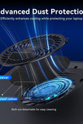 llano Gaming Laptop Cooler, Laptop Cooling Pad Stand with 5.5inch External Cooling Fan, Fast Cooling Computer Laptop 15.6 - 21in, Adjustable Speed, Touch Control, 3 - Port USB A, A Mouse Pad Included - with | Sold by Uncle Wiener's Wholesale