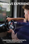 Logitech G29 Driving Force Racing Wheel and Floor Pedals, Real Force Feedback, Stainless Steel Paddle Shifters, Leather Steering Wheel Cover for PS5, PS4, PC, Mac - Black - with | Sold by Uncle Wiener's Wholesale