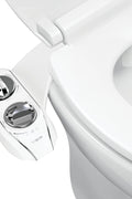 LUXE Bidet NEO 185 Plus - Patented Bidet Attachment for Toilet Seat, Innovative Hinges to Clean, Slide - in Easy Install, Advanced 360° Self - Clean, Dual Nozzles, Feminine & Rear Wash (Chrome) - with | Sold by Uncle Wiener's Wholesale