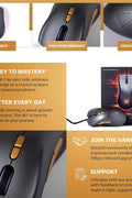 M - 1 Wired Gaming Mouse – High - Performance PC Gaming Mouse with 12,000DPI Adjustable Sensor – Mouse Wired Gaming Accessories for Desk – Ergonomic Light Up Mouse with Side Buttons - with | Sold by Uncle Wiener's Wholesale
