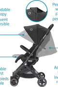 Maxi - Cosi Lara Ultra Compact Stroller, Airplane Carry - on Compliant for travel, Lightweight, one - hand fold, large storage, inludes travel bag Essential Black - with | Sold by Uncle Wiener's Wholesale