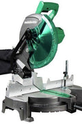 Metabo HPT C10FCGSM 15 Amp Single Bevel 10 in. Corded Compound Miter Saw - with <B>Dimensions (Overall):</B> 21.5 inches (H) x 18.5 inches (W) x 23.0 inches (D) | Sold by Uncle Wiener's Wholesale