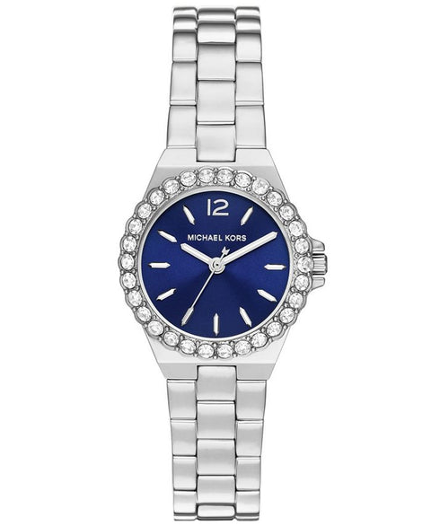 Michael Kors Women's Lennox Quartz Three - Hand Silver - Tone Stainless Steel Watch 30mm - Gray - with Gray | Sold by Uncle Wiener's Wholesale