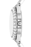 Michael Kors Women's Lennox Quartz Three - Hand Silver - Tone Stainless Steel Watch 30mm - Gray - with Gray | Sold by Uncle Wiener's Wholesale