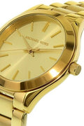 Michael Kors Women's Mini Slim Runway Gold - Tone Three - Hand Watch MK3512 - with Gold | Sold by Uncle Wiener's Wholesale
