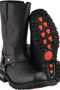Milwaukee Leather Men's Wide - Width Classic Black Leather 11 - Inch Square Toe Motorcycle Harness Boots MBM131W - 13W - with | Sold by Uncle Wiener's Wholesale