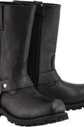 Milwaukee Leather Men's Wide - Width Classic Black Leather 11 - Inch Square Toe Motorcycle Harness Boots MBM131W - 13W - with | Sold by Uncle Wiener's Wholesale