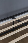 MODERN 10" METAL PLATFORM BED FRAME WITH WOOD SLATS | LOW - PROFILE, HEAVY - DUTY BED BASE – ALL SIZES AVAILABLE - with TWIN | Sold by Uncle Wiener's Wholesale