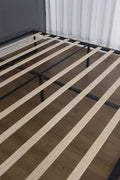 MODERN 10" METAL PLATFORM BED FRAME WITH WOOD SLATS | LOW - PROFILE, HEAVY - DUTY BED BASE – ALL SIZES AVAILABLE - with TWIN | Sold by Uncle Wiener's Wholesale