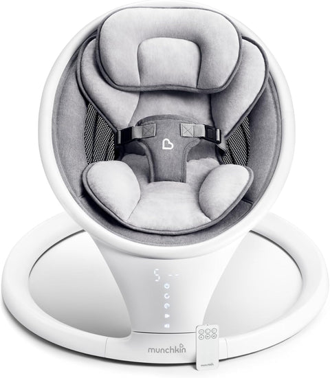 Munchkin Bluetooth Enabled Lightweight Baby Swing with Natural Sway in 5 Speeds and Remote Control - with | Sold by Uncle Wiener's Wholesale