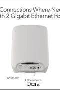 NETGEAR Orbi Whole Home Tri - Band Mesh WiFi 6 Add - on Satellite (RBS760) – Works with Your Orbi WiFi 6 System | Adds Coverage Up to 2,500 sq. ft. | AX5400 Up to 5.4Gbps - with | Sold by Uncle Wiener's Wholesale
