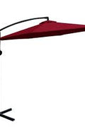 New 10 FT Hanging Patio Umbrella with Sand Bag – Offset Outdoor Umbrella for Deck, Garden, or Poolside Shade - with Red | Sold by Uncle Wiener's Wholesale