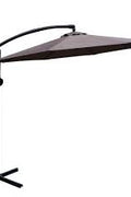New 10 FT Hanging Patio Umbrella with Sand Bag – Offset Outdoor Umbrella for Deck, Garden, or Poolside Shade - with Tan | Sold by Uncle Wiener's Wholesale