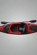 NEW 10 FT SIT - IN KAYAK W/ PADDED SEAT & PADDLES – COMFORT SEAT, LIGHTWEIGHT BUILD, IDEAL FOR BEGINNERS & RECREATIONAL USE - with Red / Black | Sold by Uncle Wiener's Wholesale