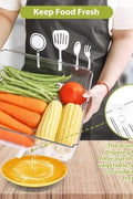 10-pack clear plastic refrigerator and pantry storage bins in assorted sizes with lids and built-in drain tray – BPA-free PET material