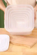 "round and square food storage container set"

"10 piece BPA-free kitchen storage containers"

"stackable plastic food containers with lids"

"clear freezer-safe food containers set"

"organized kitchen pantry with container sets"