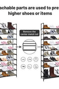 10-Tier Shoe Rack Organizer – Full Front View

Space-Saving Shoe Shelf with 50 Pairs Capacity

Removable Tier Shoe Storage Rack – Assembly Guide

Compact Shoe Organizer – Closet and Entryway Use