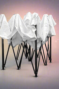 10x10 white gazebo with windows full view

side view of pop-up canopy tent with cathedral windows

steel frame and truss system of event gazebo

pop-up tent folded frame close-up