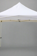 White 10x10 pop-up gazebo full view

Side angle of outdoor canopy tent model ZB034

10x10 party tent with steel frame and fabric top

