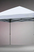 White 10x10 pop-up gazebo full view

Side angle of outdoor canopy tent model ZB034

10x10 party tent with steel frame and fabric top

