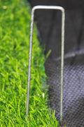 100 Pack 6-Inch Landscape Staples – Durable Steel Weed Barrier Pins for Garden Fabric and Irrigation