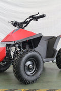 1000W kids electric ATV in cyan color – side view
Cyber kids electric ride-on ATV in bright red – front angle
Matte black 1000W kids quad ATV with disc brakes
Electric ATV for kids with 36V battery and suspension system
Backyard-ready kids ATV with rugged tires and FNR gear
