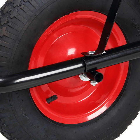 New 100L Wheelbarrow – Heavy Duty Garden Cart with Steel Frame & Pneumatic Tire WB6414 - with | Sold by Uncle Wiener's Wholesale