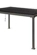New 10x13 FT Aluminum Louvered Pergola Gazebo – Adjustable Roof Slats, Modern Outdoor Shade 1030608 - with | Sold by Uncle Wiener's Wholesale