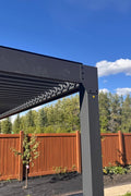 New 10x13 FT Aluminum Louvered Pergola Gazebo – Adjustable Roof Slats, Modern Outdoor Shade 1030608 - with | Sold by Uncle Wiener's Wholesale