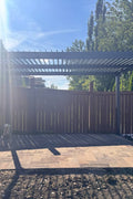 New 10x13 FT Aluminum Louvered Pergola Gazebo – Adjustable Roof Slats, Modern Outdoor Shade 1030608 - with | Sold by Uncle Wiener's Wholesale