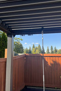 New 10x13 FT Aluminum Louvered Pergola Gazebo – Adjustable Roof Slats, Modern Outdoor Shade 1030608 - with | Sold by Uncle Wiener's Wholesale