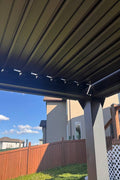 New 10x13 FT Aluminum Louvered Pergola Gazebo – Adjustable Roof Slats, Modern Outdoor Shade 1030608 - with | Sold by Uncle Wiener's Wholesale