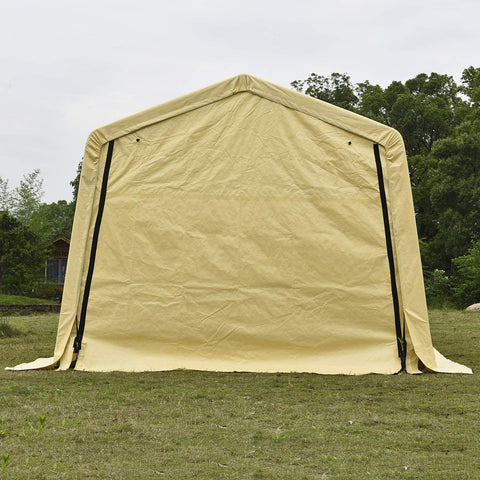 "10x17 FT Heavy Duty Yellow Storage Shelter Garage Shed"

"Waterproof Outdoor Storage Canopy for Vehicles and Equipment"

"10x17 FT Steel Frame Portable Garage Storage Building"

"Car Boat Truck Protection Shelter with Yellow PU Coated Cover"