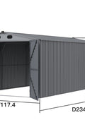 New 10x20 & 13x20 FT Metal Storage Garage Sheds – Reinforced Steel Frame - with 13x20 | Sold by Uncle Wiener's Wholesale