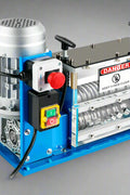 11-channel automatic wire stripping machine front view

Cable stripper with control panel and feeder channels

Industrial wire stripper with aluminum and steel frame

High-speed wire stripping machine on workbench

Wire stripping machine with emergency stop switch