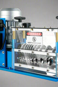 11-channel automatic wire stripping machine front view

Cable stripper with control panel and feeder channels

Industrial wire stripper with aluminum and steel frame

High-speed wire stripping machine on workbench

Wire stripping machine with emergency stop switch