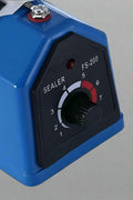 Blue 12-inch impulse heat sealer for poly bags
Manual impulse sealer with power cable and timer
S1095 lightweight heat sealer on white background
Packaging machine for PE and PP plastic bags