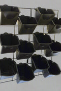 "12 Pot Vertical Wall Planter Modular Hanging Flower Herb Garden"

"Indoor Outdoor Vertical Wall Garden Planter with Removable Pots"