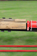 12 Ton Manual Hydraulic Log Splitter in red – full view
Close-up of dual-handle pump on 12 Ton wood splitter
Manual log splitter in backyard with firewood stack