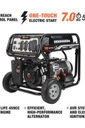 New 12,000 Watt Portable Gas Generator – Electric Start, 459cc Engine, 9,000 Running Watts, 120/240V, CSA & EPA Certified 250621 - with | Sold by Uncle Wiener's Wholesale