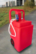 120L red portable fuel transfer tank with rotary hand pump
Manual fuel pump tank with built-in wheels and handle
Blue 12V electric fuel pump system with hose
Diesel and gasoline compatible portable fuel storage
Multiple tank options for site and farm use