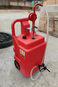 120L red portable fuel transfer tank with rotary hand pump
Manual fuel pump tank with built-in wheels and handle
Blue 12V electric fuel pump system with hose
Diesel and gasoline compatible portable fuel storage
Multiple tank options for site and farm use