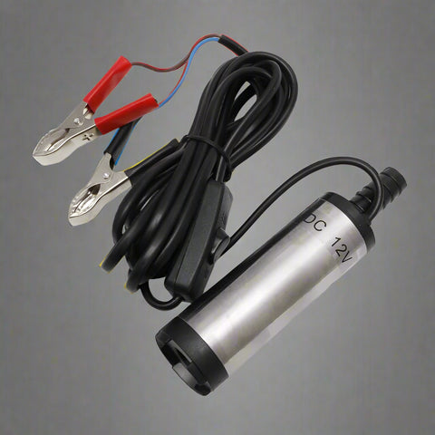 12V Fuel & Water Transfer Pump with Cables – Front View

Stainless Steel Submersible Pump Kit – Side View

LG013 Transfer Pump with All Accessories – Complete Set

Diesel Transfer Pump in Use – Action View

Portable Submersible Fuel Pump – Top Angle
