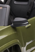 Olive green Toyota-style ride-on pickup truck for kids

Side view of remote-control kids truck with leather seat

Child’s electric ride-on truck with LED headlights

Toyota ride-on truck in olive green with suspension

Battery-powered pickup truck for toddlers