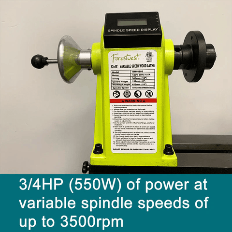 New 12x18 Variable Speed Wood Lathe – Benchtop Wood Turning Lathe for DIY & Professional Use BM10803 - with | Sold by Uncle Wiener's Wholesale