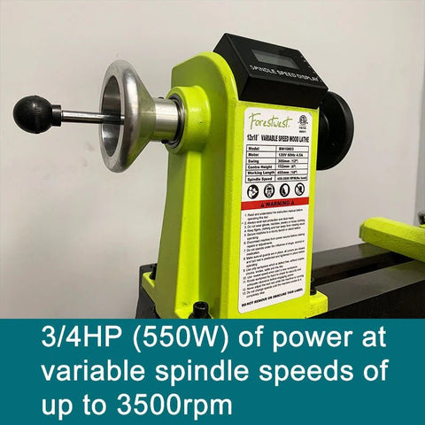 New 12x18 Variable Speed Wood Lathe – Benchtop Wood Turning Lathe for DIY & Professional Use BM10803 - with | Sold by Uncle Wiener's Wholesale