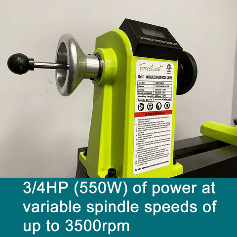 New 12x18 Variable Speed Wood Lathe – Benchtop Wood Turning Lathe for DIY & Professional Use BM10803 - with | Sold by Uncle Wiener's Wholesale