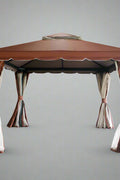 "Fully Enclosed 13x10 Pop-Up Gazebo Tent with Brown Curtains"

"Rust-Resistant Aluminum Frame Gazebo for Outdoor Events"

"Brown Outdoor Gazebo with Zip Netting and Side Curtains"

"13x10 Foot Weatherproof Backyard Party Tent"

"Portable Gazebo with Full Enclosure for Garden and Patio"
