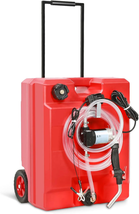 New 13 Gallon Portable Fuel Transfer Tank & Pump – Gasoline & Diesel Storage System | Model YHM48G - Fuel Pump with | Sold by Uncle Wiener's Wholesale
